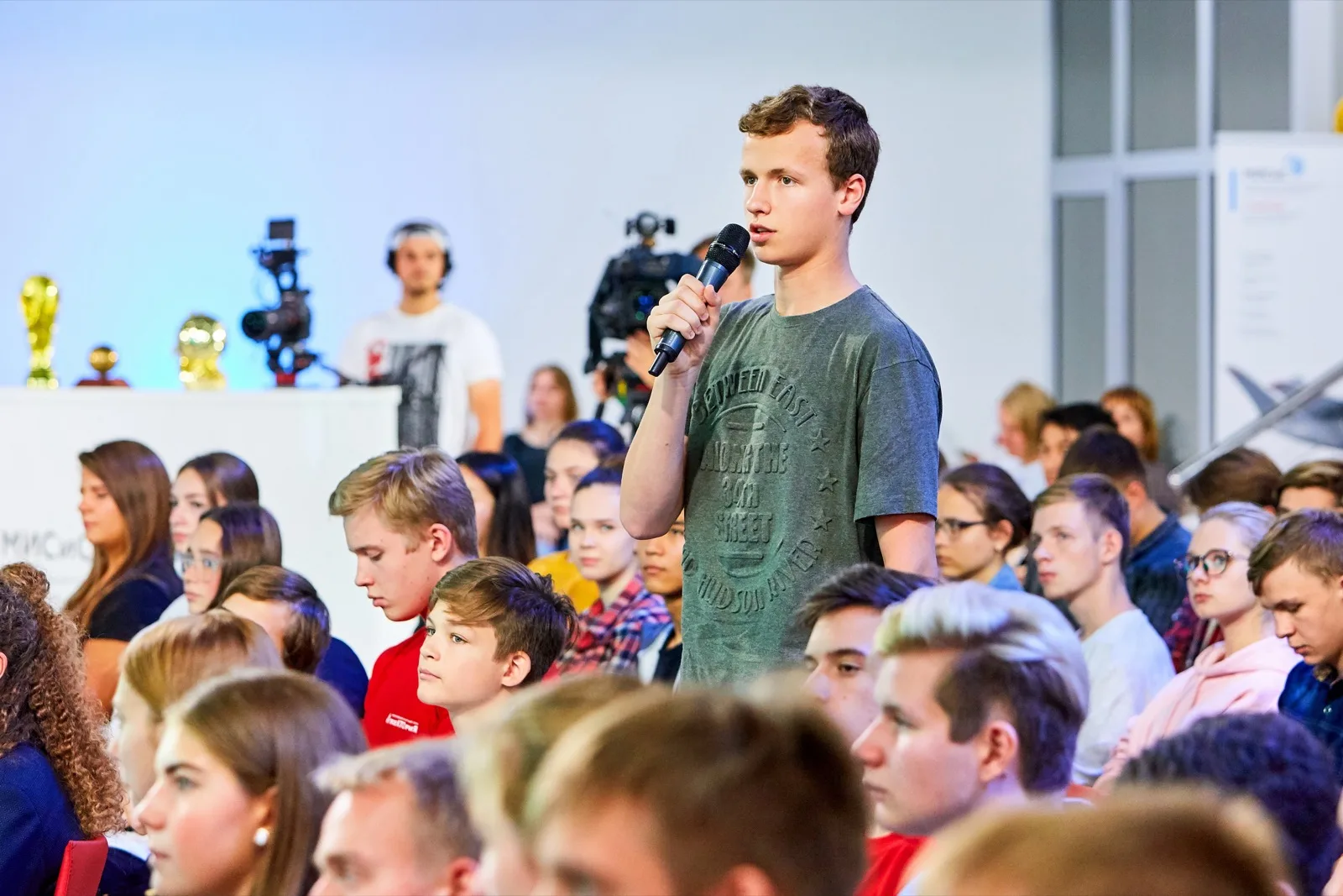 A question from the audience, live and unedited